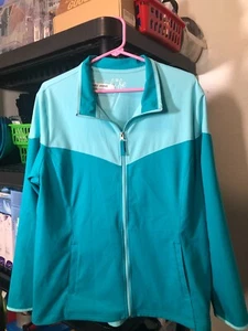 Made for Life Women's Polyester Jacket Size XL in Turquoise - Picture 1 of 3