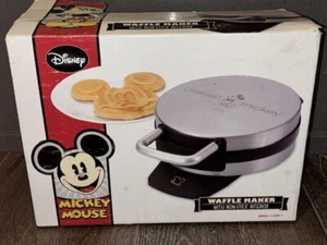 Classic Mickey Mouse Face 1928 Chrome Stainless Pancake Waffle Maker DCM-1 Works - Picture 1 of 6