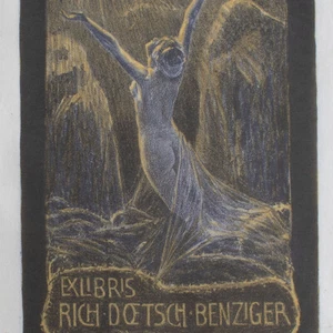 Bruno Héroux Per Aspera ad Adstra 1905 Farbradierung Japan Symbolismus Jugenstil - Bild 1 von 4
