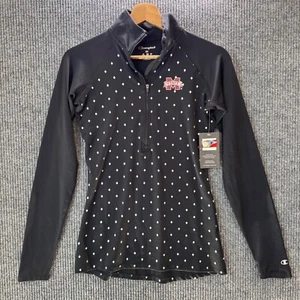 Champion Mississippi State Quarter Zip Pullover Damen XS sportlich Oberteil weinrot - Bild 1 von 8
