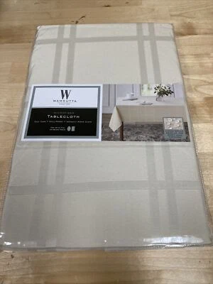 NEW Wamsutta Spill Proof 52 In X 52 In Microfiber Tablecloth - Oyster - Image 1 of 3