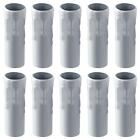 10 Pack White Socket Covers Sleeves Iron Candle Shape  E14 Chandelier