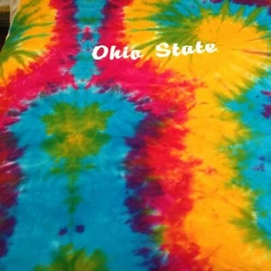 Ohio State,  Multi-color Dyed Coverlet, Throw Blanket, Wall Decor 58in x32in - Picture 1 of 6