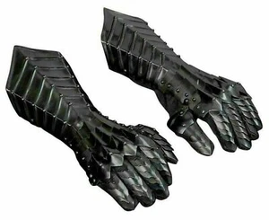 Medieval Knight Gauntlets Gothic Gauntlet Gloves 18G Steel Halloween Gift - Picture 1 of 3