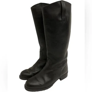 Eddie Bauer Vintage Vibram schwarze Lederreitstiefel Größe 8,5 | neu ohne Etikett oder gebraucht, in einwandfreiem Zustand - Bild 1 von 10