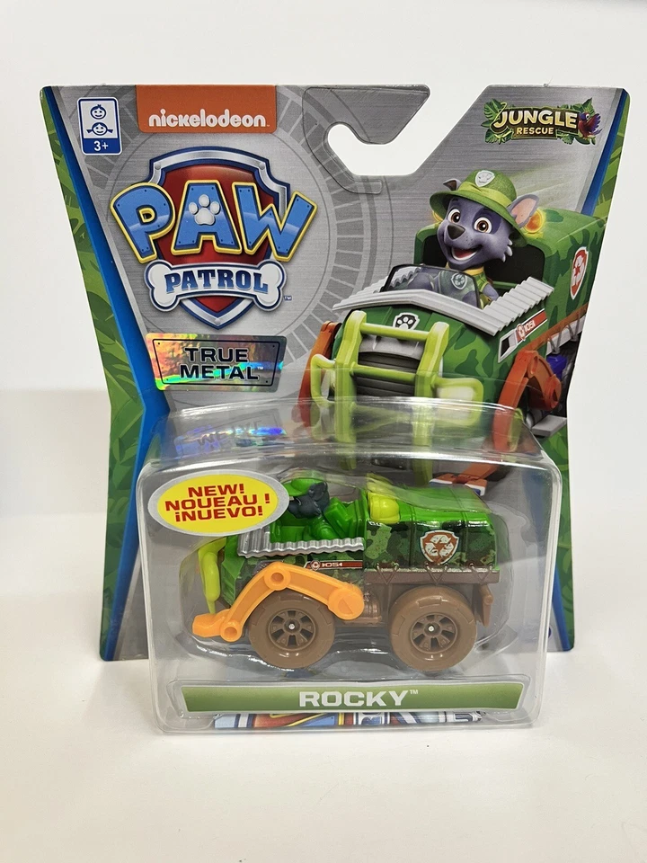 Paw Patrol JUNGLE Rescue True Metal SUPER RARE ROCKY VEHICLE ##2 - Image 1 of 1