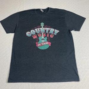 Country Music Junkie T-Shirt Damen L Cowgirl Western Grafik Tee Southern Styl - Bild 1 von 7