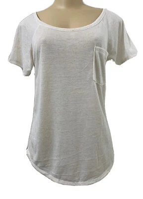 Charlotte Russe Mujeres Manga Corta Tragland Cuello Barco Top Cola Camisa Dobladillo Talla M Foto 1 de 4