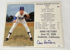 Don Sutton MLB LA Dodgers Pitcher Autographed Item (JSA) - Picture 1 of 3