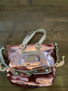 Coach Poppy Limited Ed Sequin Spotlight Pink Tote Shoulder Bag - Picture 1 of 12