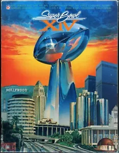 SUPER BOWL XIV GAME PROGRAM: PITTSBURGH STEELERS vs. LOS ANGELES RAMS (VF/NM) - Picture 1 of 1