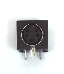 5pc Mini DIN Jack Connector Socket Female 4pin 4P PCB pin KMD11-4 #2008-4 - Picture 1 of 6