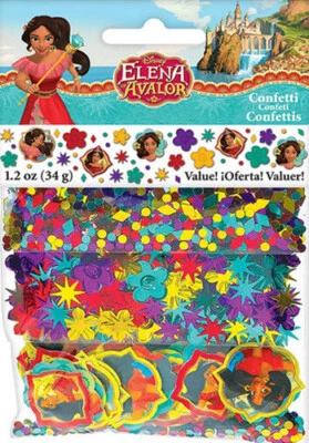 Disney PRINCESS ELENA OF AVALOR birthday party TABLE CONFETTI 1 pack 3 styles - Image 1 of 2