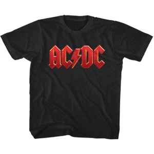 ACDC Vintage Red Logo Kids T Shirt - Picture 1 of 3