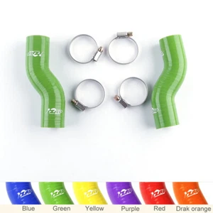 Silicone Radiator Hose For Toyota MR2 MK2 Turbo NA Rev1-5 89-00 Manual GREEN - Imagen 1 de 12