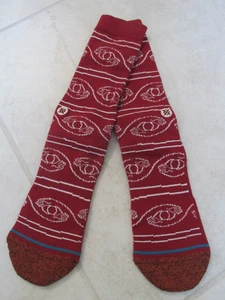 NEW Stance Hands holding Snow Crew Cut Socks MENS Size L Rust and White - Picture 1 of 4