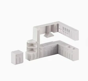 Armario Miniatura Escala 1/50 Casa de Muñecas Armario Cocina Muebles Accesorios - Imagen 1 de 7