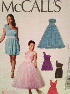 McCalls Sewing Pattern 6466 Ladies Misses Lined Dress Flower Size 10-18 Uncut - Bild 1 von 3