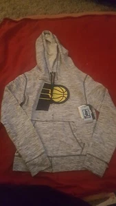 NEW ERA NBA 4HER Indiana Pacers Women's Full Zip Tackle Hoodie Jacket MEDIUM - Picture 1 of 11