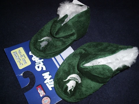 MICHIGAN STATE SPARTANS INFANT BOOTIES! SIZE 3-6 MONTHS NEW! UNIQUE! L@@K! HITOP Cover