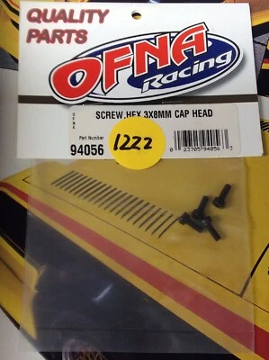 OFNA 94056 Hex Cap Head Screws: {3x8MMx4pc.} NewInPack USA Shipped - Image 1 of 4