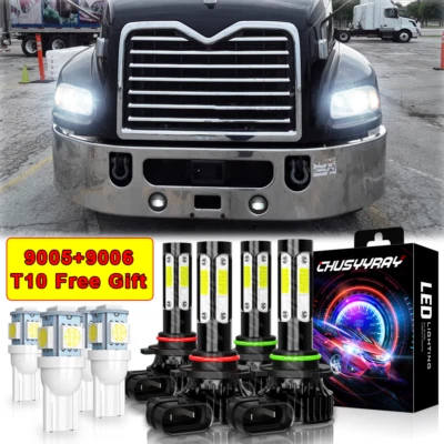 Para 2008-2019 MACK CXU Truck CXU600 9005 9006 LED lâmpadas de faróis feixe Hi/Lo - Imagem 1 de 4