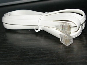 2M 6.5ft RJ12 6P6C Tel Phone line cable multi-line for home or office - Picture 1 of 8