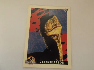 Topps - Jurassic Park "VELOCIRAPTOR" #10 Sticker Trading Card - Image 1 of 2