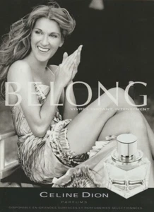 Publicité papier glacé - advertising paper - Belong de Céline Dion - Picture 1 of 1