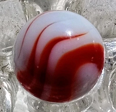 5/8"  CAC 1 Color Flame 🔥 Marble In Rare Mint Condition ✅ Photos. - Image 1 of 4