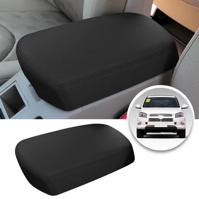Center Console Armrest Leather Synthetic Cover for Toyota RAV4 2008-2012 Black Foto 1 de 4