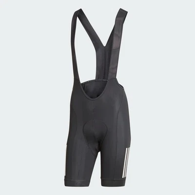 adidas men Essentials 3-Stripes Padded Cycling Bib Shorts - Image 1 of 3
