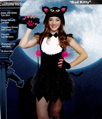 DISFRAZ HALLOWEEN DREAMGIRL BAD KITTY NIÑAS NIÑO TALLA GRANDE 10-12 Foto 1 de 2