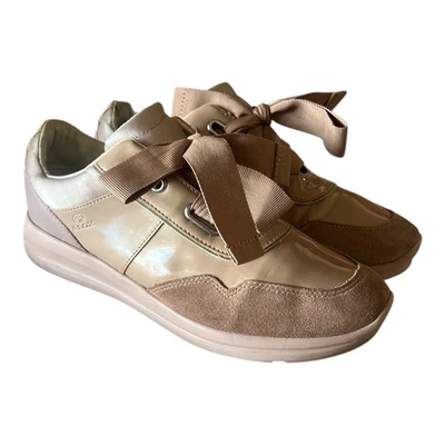 Geox SP Nute Mujer Tenis Zapatos Talla 9 Con Cordones Parte Superior Baja Entrenadores Rosa Como Nuevo Foto 1 de 4