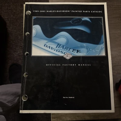 Harley-Davidson 1989-2005 catálogo de piezas pintadas manual oficial de fábrica Foto 1 de 2