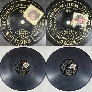 Aristide Bruant : Aux oiseaux / Tu n'manieras RARE DISQUE 78 TOURS RPM 12" PATHE - Imagen 1 de 8
