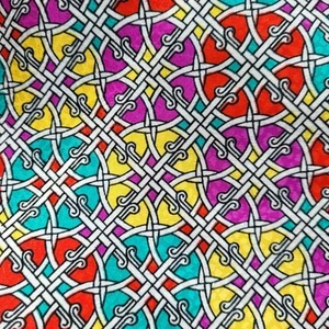 VTG Printmaker LTD International Polyester Fabric Vibrant 3.5 Yardsx44W - Picture 1 of 11