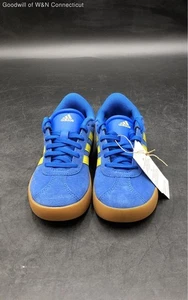 Adidas Sneaker blau/gelb Unisex Kinder Sportschuhe - US 1 - Bild 1 von 8