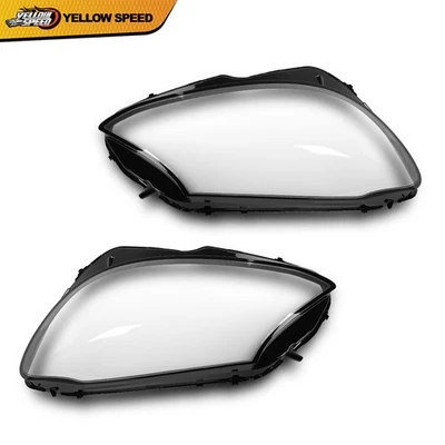 Cubiertas de lentes de faros izquierda y derecha aptas para Mercedes-Benz W205 Clase C 2015-2017 Foto 1 de 4