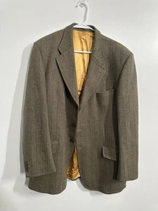 Chaqueta de tweed Gurteen Esquire verde a cuadros 100 % pura lana nueva para hombre Reino Unido 42 R grande - Imagen 1 de 14