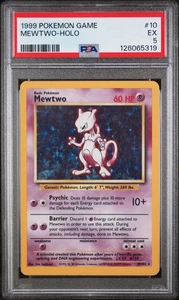 1999 Pokemon Game Mewtwo #10 PSA 5 - Picture 1 of 2