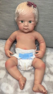 FULL SILICONE Body Girl Reborn Baby Doll - Image 1 of 4