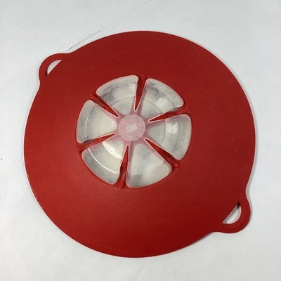 Pampered Chef Hervir No More Tapa Grande Roja Foto 1 de 4