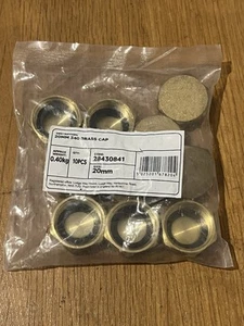 20mm 340 Brass Cap Pack Of 10 - Picture 1 of 4