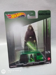 Hot Wheels Pop Culture Star Wars Mandalorian 66 Dodge A100 Van Green Premium - Picture 1 of 7