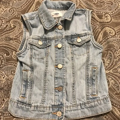 Girls, Blue Jean Vest Old Navy Size 8 - Image 1 of 3