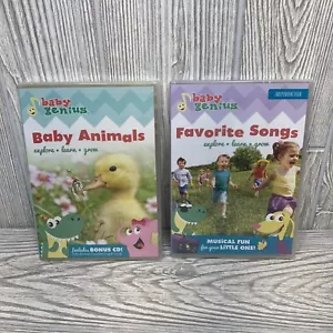 Baby Genius DVDs - Favorite Songs & Baby Animals, Explore Learn Grow, New SEALED - Foto 1 di 6