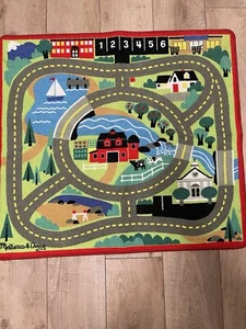 MELISSA & DOUG Round the Town Road Map Rug - Picture 1 of 6