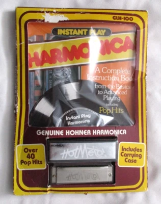 Vtg NOS Instant Play Harmonica Complete Instruction Hohner Harmonica GLH-100 - Image 1 of 4