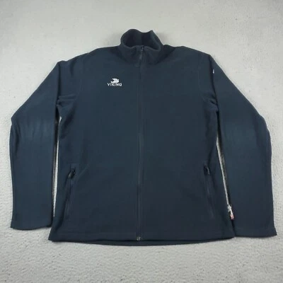 Helly Hansen Sweater Mens Medium Black Full Zip Up Jacket Sweatshirt * - Image 1 of 4